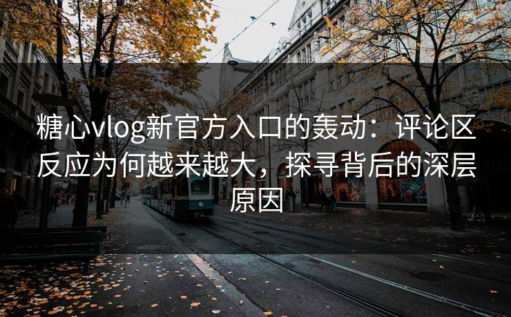 糖心vlog新官方入口的轰动：评论区反应为何越来越大，探寻背后的深层原因